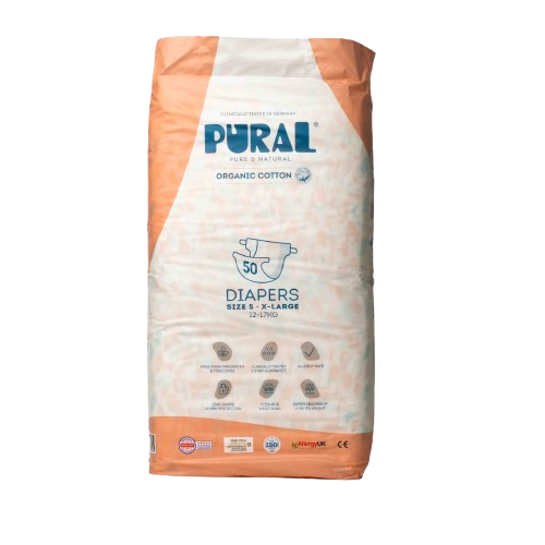 حفاظة اطفال بورال  رقم 5 XL 50